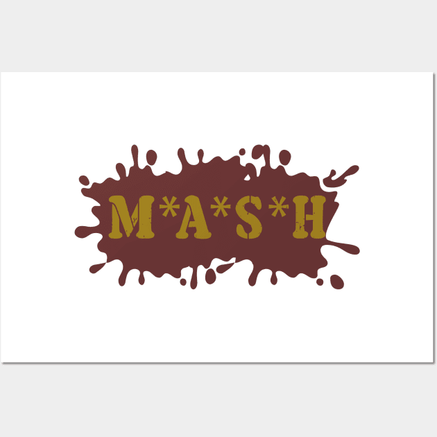 Retro MASH Logo Wall Art by joeysartworld